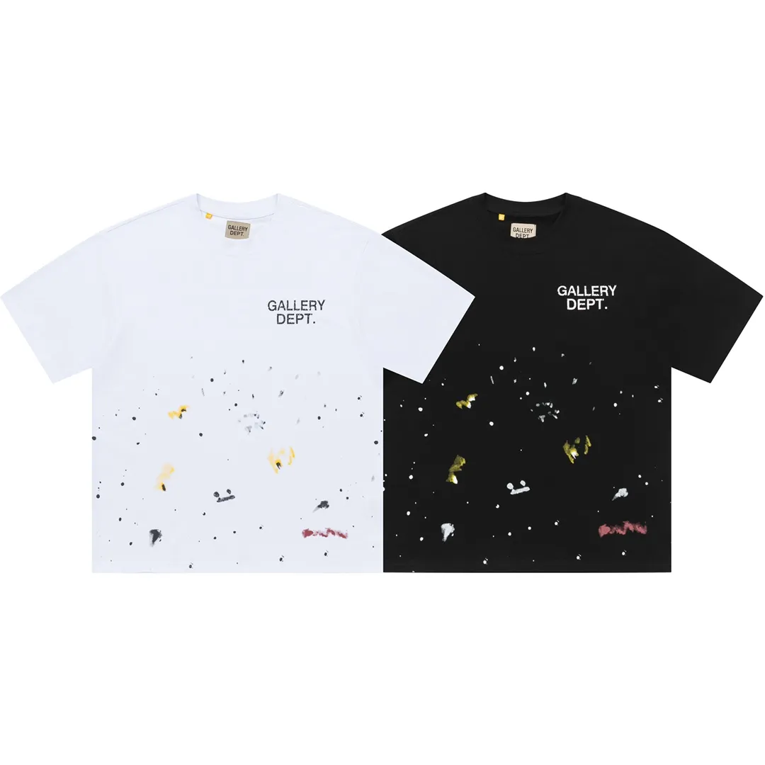 Model D137 Gallery dept American fashion brand dot printing high street short-sleeved T-shirt, the printing is breathable, soft and non-sticky. After shrinking and shaping, it is soft, comfortable and breathable, does not pill, does not fade and does not change shape, S to XL, p106